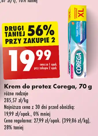 Biedronka Krem do protez Corega, 70 g oferta