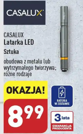 ALDI CASALUX Latarka LED oferta
