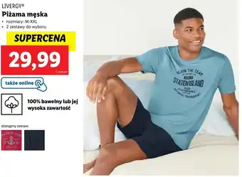 Lidl Piżama męska Livergy oferta