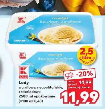 Kaufland Lody K-Classic oferta