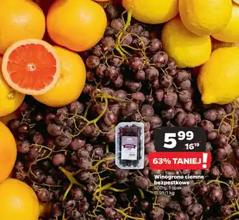 Netto Winogrono ciemne bezpestkowe oferta