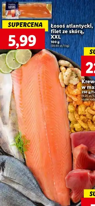Lidl Łosoś atlantycki filet ze skórą XXL 100g oferta