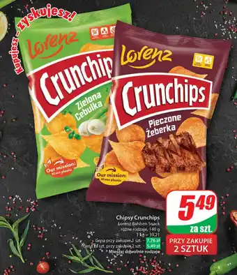 Dino Chipsy Crunchips Lorenz Bahlsen Snack, 140 g oferta