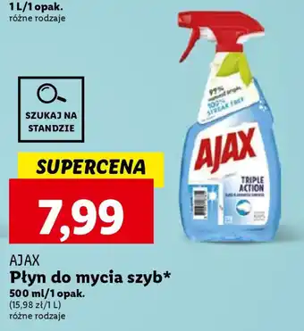 Lidl AJAX Płyn do mycia szyb 500ml oferta