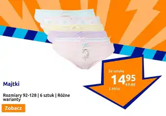 Action Majtki 6szt. oferta