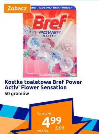 Action Kostka toaletowa Bref Power Activ' Flower Sensation 50g oferta