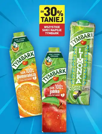 ALDI WSZYSTKIE SOKI I NAPOJE TYMBARK oferta