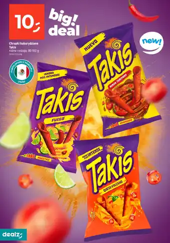 Dealz Chrupki kukurydziane Takis 90-100 g oferta