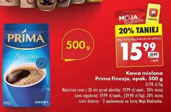Biedronka Kawa mielona Prima Finezja, 500 g oferta