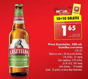 Biedronka Piwo Kasztelan, 500 ml oferta