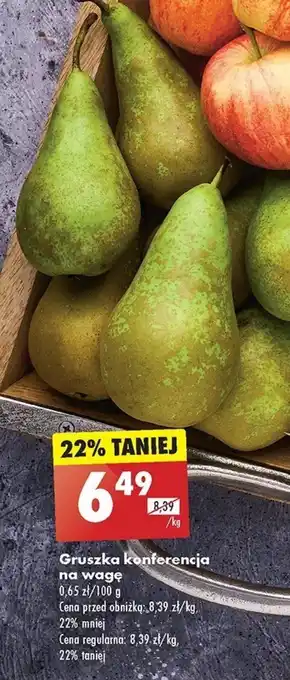 Biedronka Gruszka konferencja na wagę 1 kg oferta