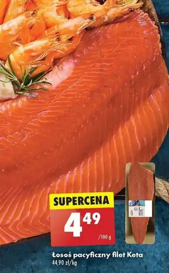 Biedronka Łosoś pacyficzny filet Keta 100 g oferta