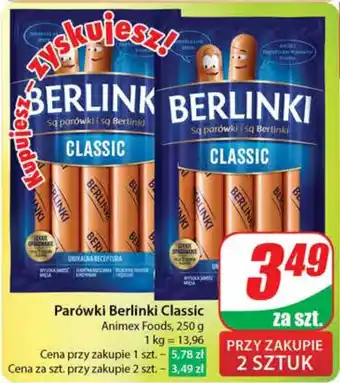 Dino Parówki Berlinki Classic 250 g oferta
