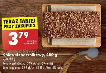 Biedronka Chleb słonecznikowy, 480 g oferta