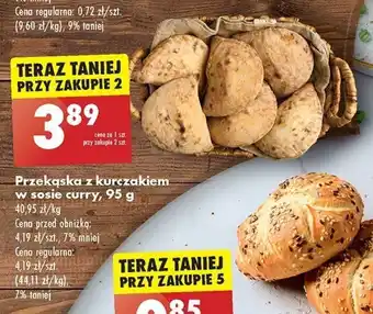 Biedronka Przekąska z kurczakiem w sosie curry, 95 g oferta