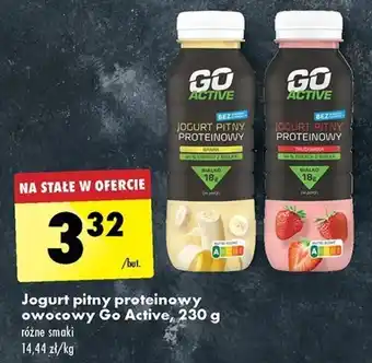Biedronka Jogurt pitny proteinowy owocowy Go Active, 230 g oferta