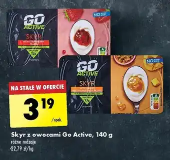 Biedronka Skyr z owocami Go Active, 140 g oferta