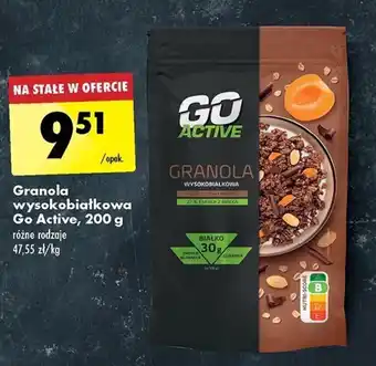 Biedronka Granola wysokobiałkowa Go Active, 200 g oferta
