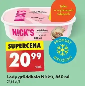 Lody gräddkola Nick's, 850 ml