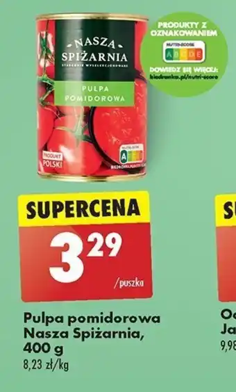 Biedronka Pulpa pomidorowa Nasza Spiżarnia, 400 g oferta