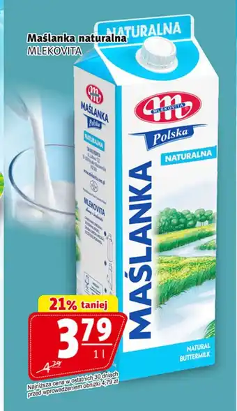 Prim Market Maślanka naturalna 1 l oferta