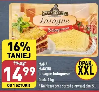 ALDI MAMA MANCINI Lasagne bolognese 1kg oferta