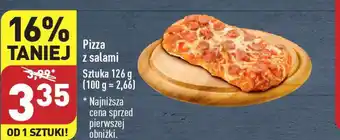 ALDI Pizza z salami 126g oferta