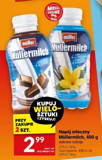 Twój Market Napój mleczny Müllermilch, 400 g oferta