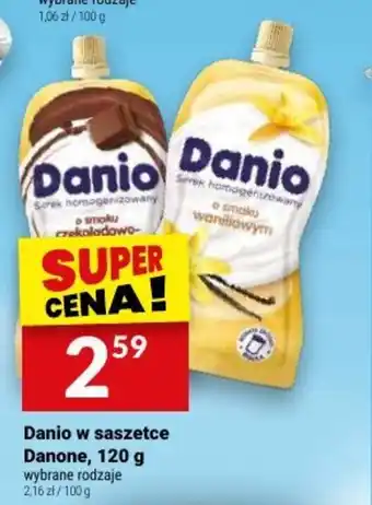 Twój Market Danio w saszetce Danone, 120 g oferta