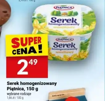 Twój Market Serek homogenizowany Piątnica, 150 g oferta