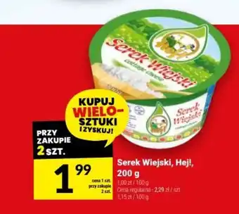 Twój Market Serek Wiejski, Hej!, 200 g oferta