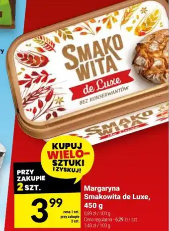 Twój Market Margaryna Smakowita de Luxe, 450 g oferta