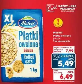 Kaufland Płatki owsiane Melvit oferta