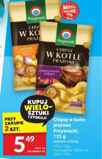 Twój Market Chipsy w kotle prażone Przysnacki, 125 g oferta