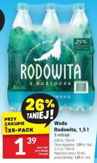 Woda Rodowita, 1,5 l