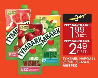 Wafelek TYMBARK NAPÓJ MASPEX 1L oferta