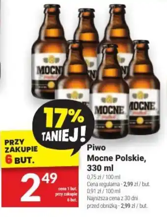 Twój Market Piwo Mocne Polskie, 330 ml oferta