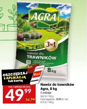 Twój Market Nawóz do trawników Agra, 8 kg oferta