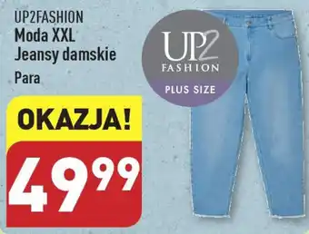 ALDI UP2FASHION Moda XXL Jeansy damskie oferta