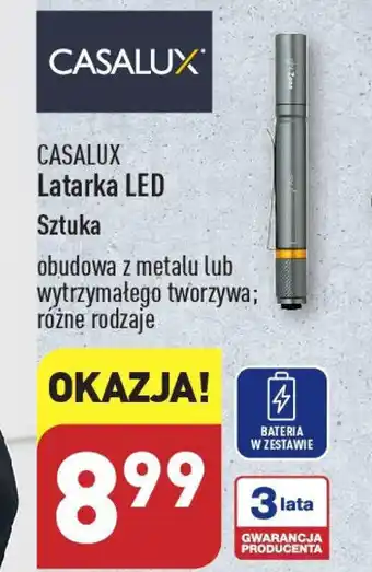 ALDI CASALUX Latarka LED oferta