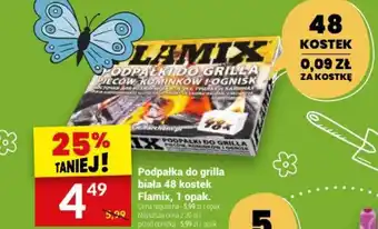 Twój Market Podpałka do grilla biała 48 kostek Flamix, 1 opak. oferta