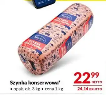 Makro Szynka konserwowa 1 kg oferta