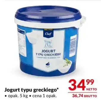 Makro Jogurt typu greckiego 5 kg oferta