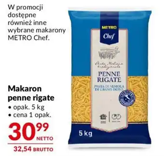 Makro Makaron penne rigate 5 kg oferta