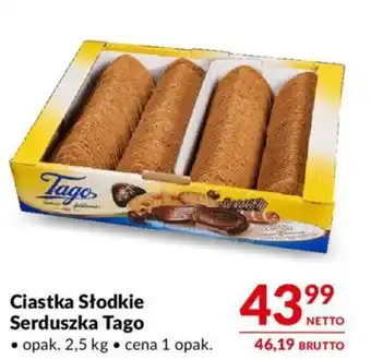 Makro Ciastka Słodkie Serduszka Tago 2,5 kg oferta