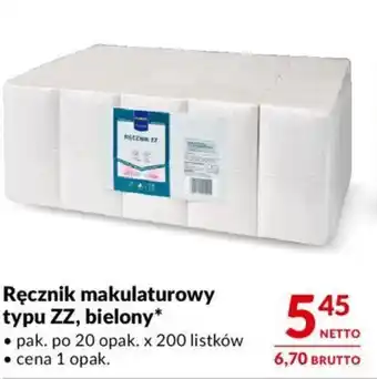 Makro Ręcznik makulaturowy typu ZZ, bielony oferta