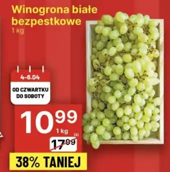 Delikatesy Centrum Winogrona białe bezpestkowe 1 kg oferta