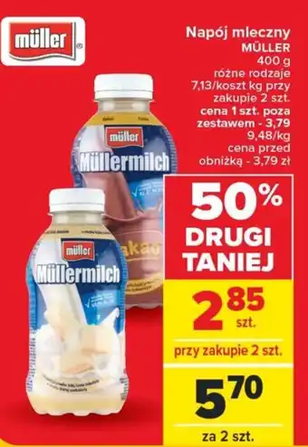 Carrefour Market Napój mleczny MÜLLER 400 g oferta