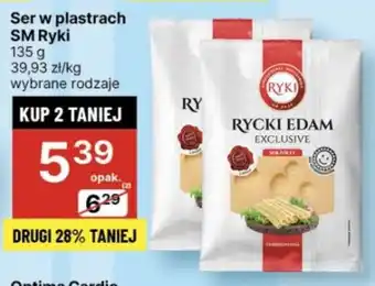 Delikatesy Centrum Ser w plastrach SM Ryki 135g oferta
