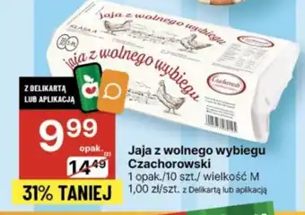 Delikatesy Centrum Jaja z wolnego wybiegu Czachorowski 10szt. oferta